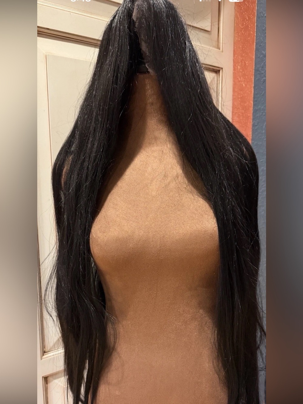 Elvira Long Black Women's Straight Wig & eyelashes set - Halloween